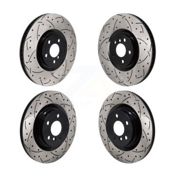 Front Rear Drill Slot Brake Rotors Kit For Mini Cooper Countryman BMW X2 M235i xDrive Gran KD-100637