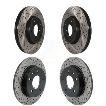 Front Rear Coat Drill Slot Disc Brake Rotors Kit For Chevrolet Trailblazer Buick Encore GX KD-100643