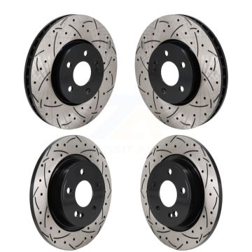 Front Rear Drilled Slot Brake Rotor Kit For Mercedes-Benz A220 CLA250 With Standard Brakes KD-100654