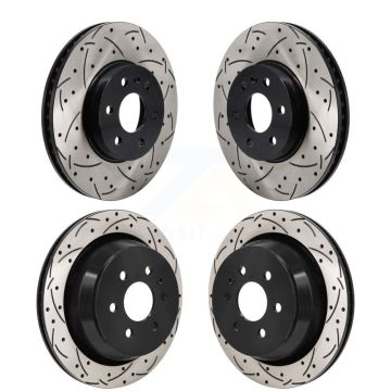 Front Rear Drilled Slot Disc Brake Rotors Kit For 2021-2022 Chevrolet Colorado GMC Canyon KD-100666