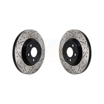 Rear Drill Slot Disc Brake Rotors Pair For Mercedes-Benz GLC300 C43 AMG GLC43 C450 GLC350e KD-100726