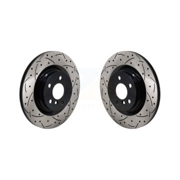 Rear Drill Slot Brake Rotor Pair For Mini Cooper Countryman BMW X2 M235i xDrive Gran Coupe KD-100727