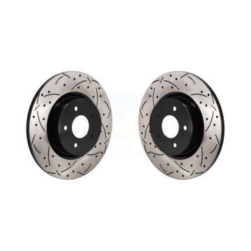 Rear Drill Slot Brake Rotors Pair For Mitsubishi Outlander Nissan Pathfinder INFINITI QX60 KD-100739