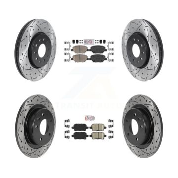 Front Rear Ceramic Pad Drill Slot Brake Rotor Kit For Chevrolet Equinox GMC Terrain Buick KDA-102437