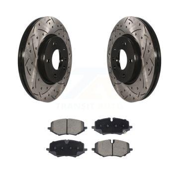 Front Drilled Slot Brake Rotors Ceramic Pad Kit For Chevrolet Trailblazer Buick Encore GX KDC-101106