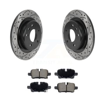 Rear Drill Slot Disc Brake Rotor Ceramic Pad Kit For Chevrolet Equinox GMC Terrain Malibu KDC-101124