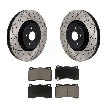Front Coated Drill Slot Disc Brake Rotor Ceramic Pad Kit For Subaru BRZ Impreza Toyota 86 KDC-101173