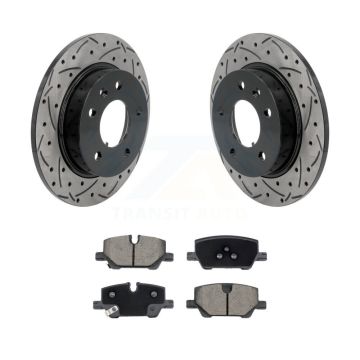 Rear Drilled Slot Brake Rotor & Ceramic Pad Kit For Chevrolet Trailblazer Buick Encore GX KDC-101256