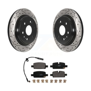 Rear Drill Slot Brake Rotor Semi-Metallic Pad Kit For GMC Chevrolet Silverado 1500 Sierra KDF-101071