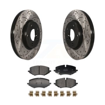 Front Drill Slot Brake Rotor Semi-Metallic Pad Kit For Chevrolet Trailblazer Buick Encore KDF-101206