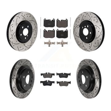 Front Rear Disc Brake Rotors And Semi-Metallic Pads Kit (6Pc) For Mini Cooper Countryman KDF-101230