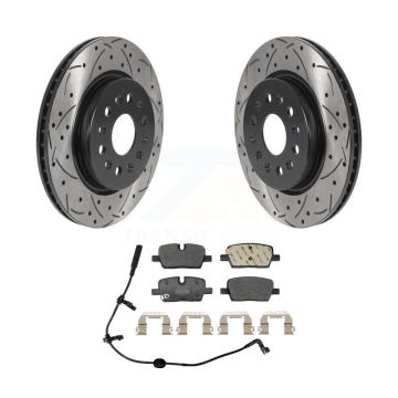 Rear Drill Slot Brake Rotors Semi-Metallic Pad Kit For Chevrolet Traverse Blazer Cadillac KDF-101347