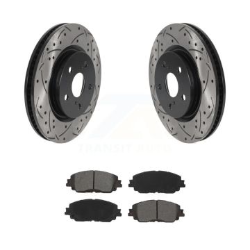 Front Drilled Slot Brake Rotors Semi-Metallic Pad Kit For Toyota RAV4 Camry Corolla Cross KDS-100622