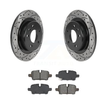 Rear Drill Slot Disc Brake Rotors Semi-Metallic Pad Kit For Chevrolet Equinox GMC Terrain KDS-101084