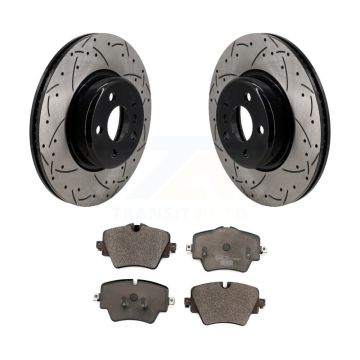 Front Drill Slot Brake Rotors Ceramic Pad Kit For BMW X3 330i xDrive X4 Z4 430i Toyota GR KDT-101256