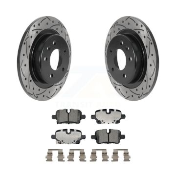 Rear Drill Slot Disc Brake Rotor Ceramic Pad Kit For Chevrolet Equinox GMC Terrain Malibu KDT-101266