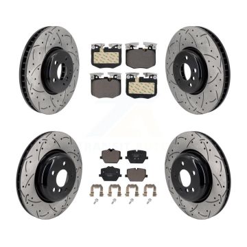 Front Rear Disc Brake Rotors And Ceramic Pads Kit (6Pc) For BMW 330i KDT-101275