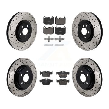 Front Rear Disc Brake Rotors And Ceramic Pads Kit (6Pc) For BMW X2 Mini Cooper Clubman KDT-101277