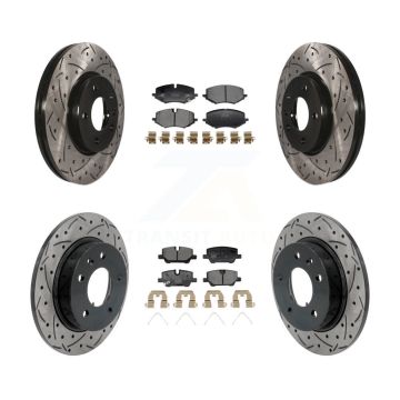 Front Rear Drill Slot Brake Rotors Ceramic Pad Kit For Chevrolet Trailblazer Buick Encore KDT-101330