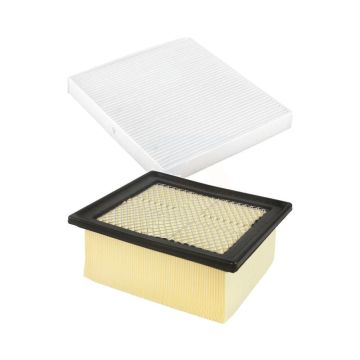 1x Air + 1x Cabin Filter (2 Total) Kit For 2009 Dodge Ram 2500 5.9L 4" Pleat KFL-100059