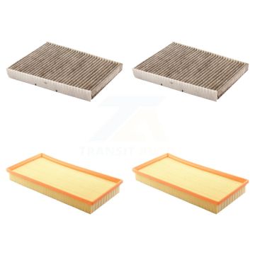 2x Air + 2x Cabin Filter (4 Total) Kit For Volkswagen Jetta Golf Beetle City Audi TT R32 KFL-100493