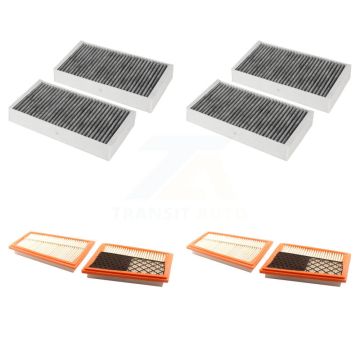 2x Air + 2x Cabin Filter (4 Total) Kit For Mercedes-Benz ML350 ML320 GL350 R350 GL320 KFL-100521