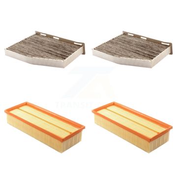2x Air + 2x Cabin Filter (4 Total) Kit For Volkswagen Jetta Tiguan Passat Golf Audi Q3 CC KFL-100559