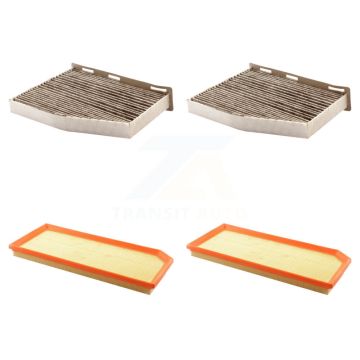 2x Air + 2x Cabin Filter (4 Total) Kit For Volkswagen Jetta Golf Passat Eos Audi GTI A3 R KFL-100564