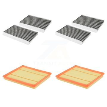 2x Air + 2x Cabin Filter (4 Total) Kit For BMW 535i xDrive GT 640i Gran Coupe 740Li 740Ld KFL-100586