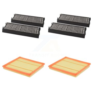 2x Air + 2x Cabin Filter (4 Total) Kit For BMW X5 X6 KFL-100677