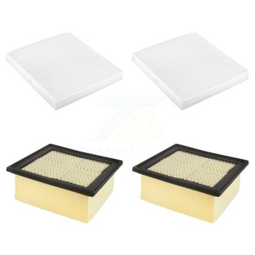 2x Air + 2x Cabin Filter (4 Total) Kit For 2009 Dodge Ram 2500 5.9L 4" Pleat KFL-100728