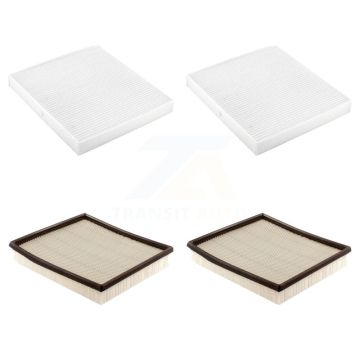 2x Air + 2x Cabin Filter (4 Total) Kit For 2009 Dodge Ram 2500 5.9L 2" Pleat KFL-100729