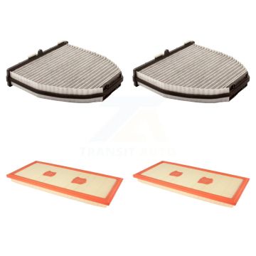 2x Air + 2x Cabin Filter (4 Total) Kit For Mercedes-Benz C300 GLK350 E350 C350 E300 E400 KFL-100737
