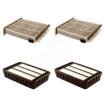 2x Air + 2x Cabin Filter (4 Total) Kit For 2008 Mitsubishi Outlander Lancer KFL-100748