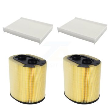 2x Air + 2x Cabin Filter (4 Total) Kit For Ford F-350 Super Duty F-250 F-450 F-550 KFL-100784