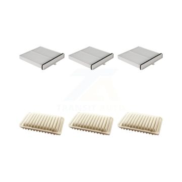 3x Air + 3x Cabin Filter (6 Total) Kit For 2019 Toyota Yaris OE Part Number 17801-0T030 KFL-100976