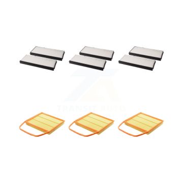 3x Air + 3x Cabin Filter (6 Total) Kit For BMW 535i xDrive 535xi GT KFL-100982