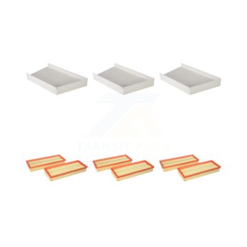 3x Air + 3x Cabin Filter (6 Total) Kit For Mercedes-Benz C240 C280 CLK350 C230 CLK320 C32 KFL-100984