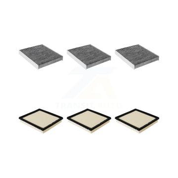 3x Air + 3x Cabin Filter (6 Total) Kit For Subaru Crosstrek Outback Impreza Ascent Legacy KFL-100994