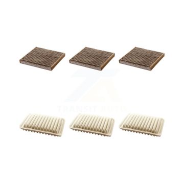 3x Air + 3x Cabin Filter (6 Total) Kit For Toyota Corolla Yaris Matrix Pontiac Vibe iM xD KFL-101001