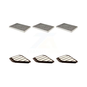 3x Air + 3x Cabin Filter (6 Total) Kit For GMC Acadia Buick Enclave Chevrolet Traverse KFL-101013