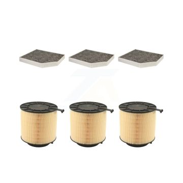 3x Air + 3x Cabin Filter (6 Total) Kit For Audi Q5 A4 Quattro S4 A5 S5 SQ5 KFL-101015
