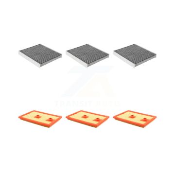 3x Air + 3x Cabin Filter (6 Total) Kit For Audi A3 Sportback e-tron KFL-101030