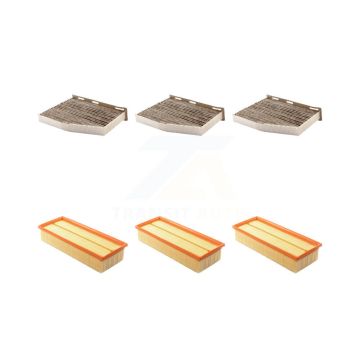 3x Air + 3x Cabin Filter (6 Total) Kit For Volkswagen Jetta Tiguan Passat Golf Audi Q3 CC KFL-101032