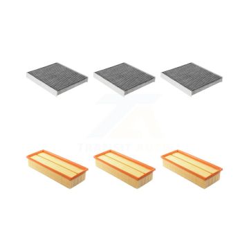 3x Air + 3x Cabin Filter (6 Total) Kit For Volkswagen Golf SportWagen Audi Q3 KFL-101034