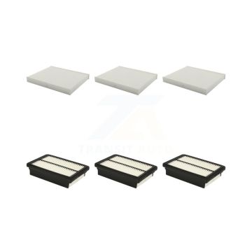 3x Air + 3x Cabin Filter (6 Total) Kit For Hyundai Elantra Kia Forte Forte5 GT KFL-101042