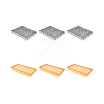 3x Air + 3x Cabin Filter (6 Total) Kit For Porsche Cayenne Volkswagen Touareg Audi Q7 KFL-101044