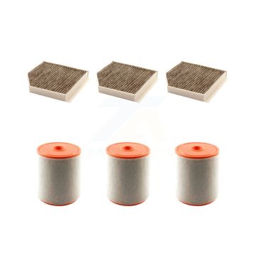 3x Air + 3x Cabin Filter (6 Total) Kit For Audi A6 Quattro A7 S6 S7 RS7 A8 KFL-101064