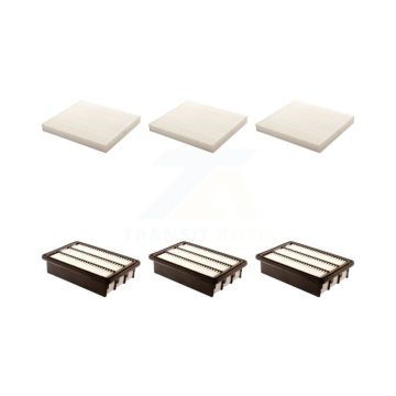 3x Air + 3x Cabin Filter (6 Total) Kit For 2007-2009 Hyundai Santa Fe KFL-101073