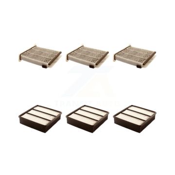 3x Air + 3x Cabin Filter (6 Total) Kit For Mitsubishi Lancer Outlander KFL-101074